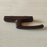 Ручка оконная ригельная 7CR/41_APR (AL), коричневая