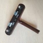 Ручка оконная ригельная 7CR/41_APR (AL), коричневая