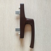 Ручка оконная ригельная 7CR/41_APR (AL), коричневая