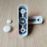 Защелка оконная поворотная (фиксатор), белая