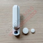 Защелка оконная поворотная (фиксатор), белая