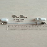 Детский замок на окна с тросиком и ключом (белый)