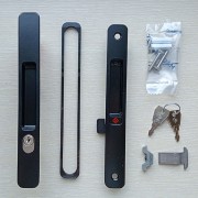 Защёлка двусторонняя с ключом, 8CI/244 MASTER, A6458, (черная)