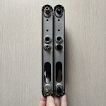 Нажимной гарнитур дверной DHS 30/92 (ан. HOPPE Tokyo), усиленный (черный)