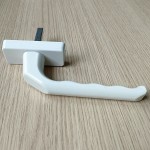 Ручка оконная металлическая ЛЮКС, штифт 36 мм (белая)