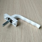 Ручка оконная металлическая ЛЮКС, штифт 36 мм (белая)