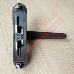 Ручка оконная ригельная 7CR/41 (AL), КИТАЙ, кор.