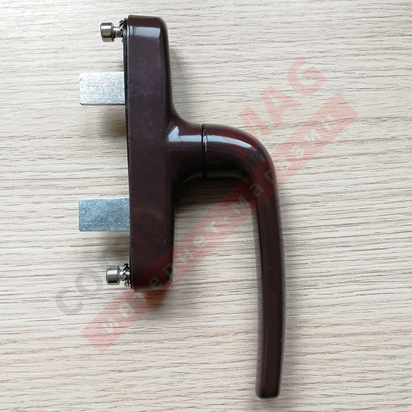 Ручка оконная ригельная 7CR/41 (AL), КИТАЙ, кор.