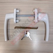 Балконный гарнитур симметр. с ключом, BDH42-Omega (бел)