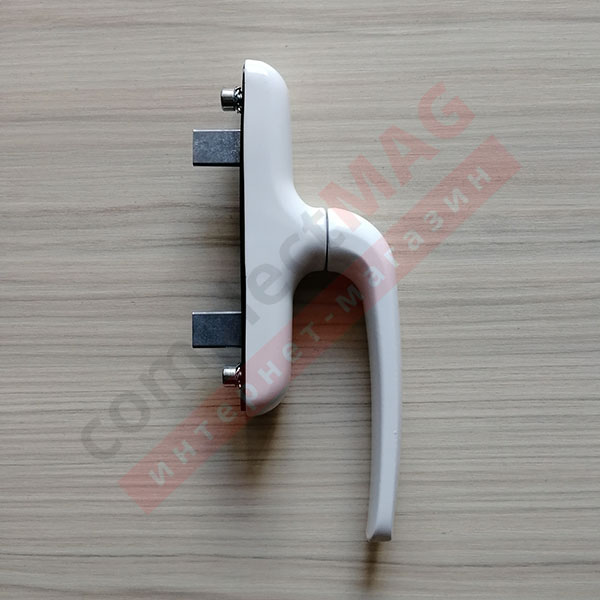 Ручка оконная ригельная 7CR/41 (AL), белая