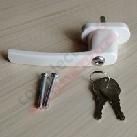 Ручка оконная металл. с ключом, штифт 37 мм (белая)