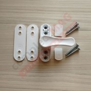 Противовзломный поворотный замок - блокиратор (белый)