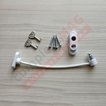 Замок оконный с тросиком и ключом Penkid Cable Lock, белый