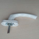 Ручка оконная металлическая WH Comfort, штифт 37 мм (белая)
