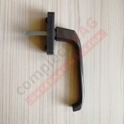 Ручка оконная металлическая Хермо, штифт 38 мм (коричневая)