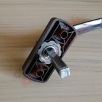 Ручка оконная металлическая Хермо, штифт 38 мм (коричневая 8017)