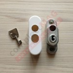 Детский замок на окна с тросиком и ключом, LFS (белый)