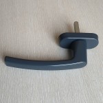 Ручка оконная металлическая Рото LN, штифт 37 мм (темно-серая, RAL 7016)