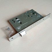 Замок дверной врезной 1011 с защелкой, цилиндровый 60/85/26