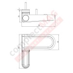 Петля дверная H-21 (ан. DOOR LINE), 80 кг КОР