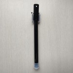 Фиксатор двери накладной (упор) 22 см, черный