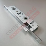 Замок дверной с защелкой и ригелем, DLB25/85/16 (ПВХ)