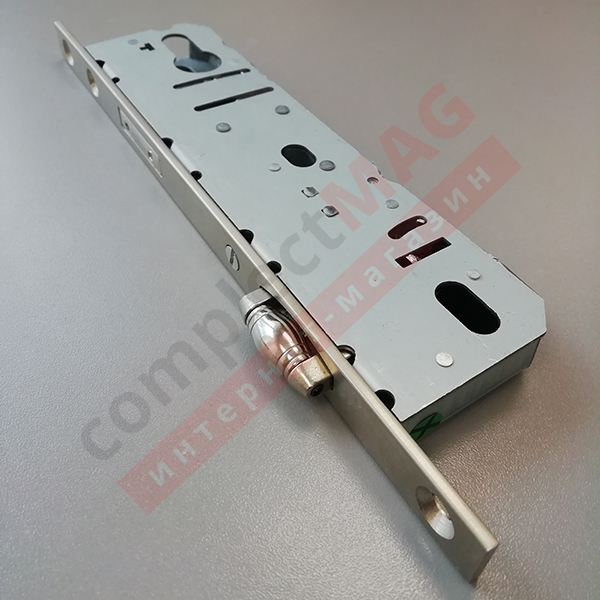 Замок дверной с роликом и ригелем, DLB35/85/16 (ПВХ)