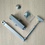 Доводчик дверной 5012 (60 кг), с рычагом, СЕРЕБРО