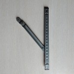 Ограничитель открывания окон и дверей ПВХ (фрамужные ножницы) 250 мм.