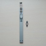 Шпингалет для алюм. дверей наклад. 220 мм, серебро (RAL 9006)