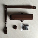 Доводчик дверной 5023 (80 кг), с рычагом, КОРИЧНЕВЫЙ