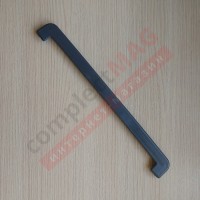 Торцевая накладка для отлива, 25 х 390, ТЕМНО-СЕРАЯ