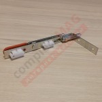 Шпингалет штульповой REZE с красной ручкой, 160 мм.