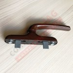 Ручка оконная ригельная 7CR/41 (AL), коричневая