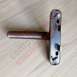 Ручка оконная ригельная 7CR/41 (AL), коричневая