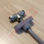 Замок с тросом и ключом Penkid Cable Lock (серый)