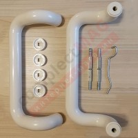 Ручка дверная офисная (ПВХ) R-250-30 мм (скоба) белая