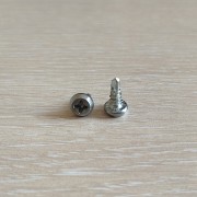 Саморез "клоп" 3,5x9,5 мм. с буром, цил. головка, PH2, цинк